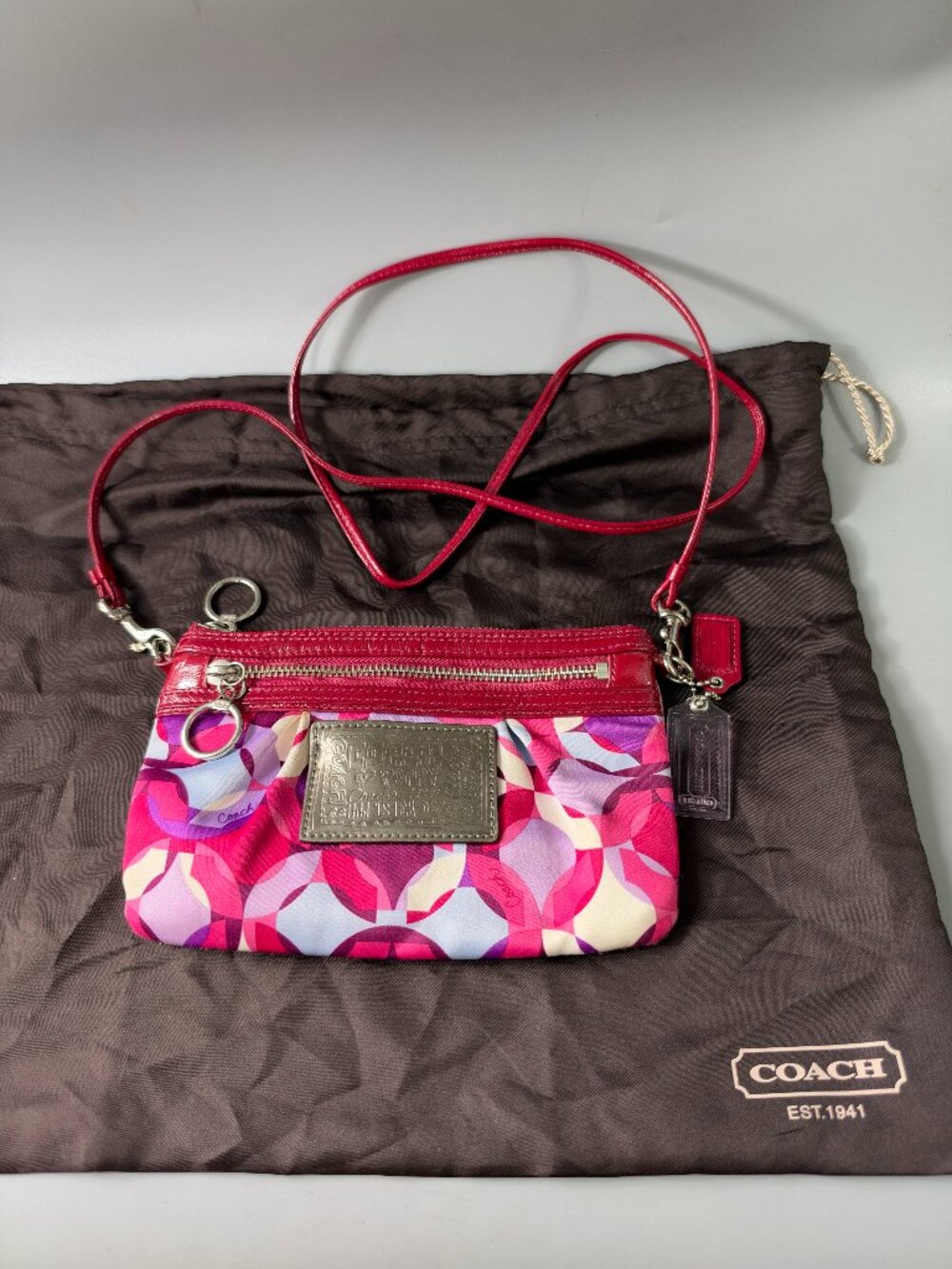 Authentic Vintage Coach Y2K Kaleidoscope Crossbody Slim Purse